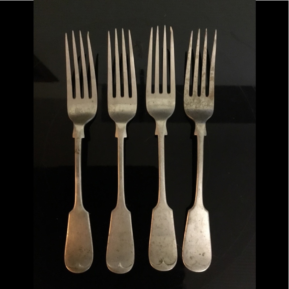 Marked silver forks antique